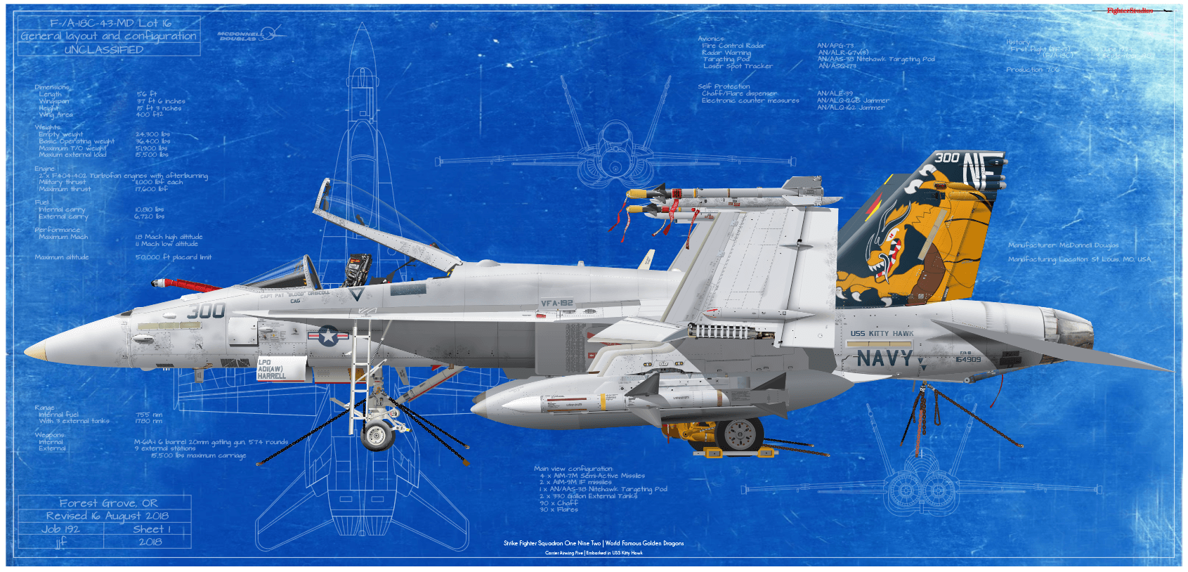 F/A-18C Hornet VFA 192 